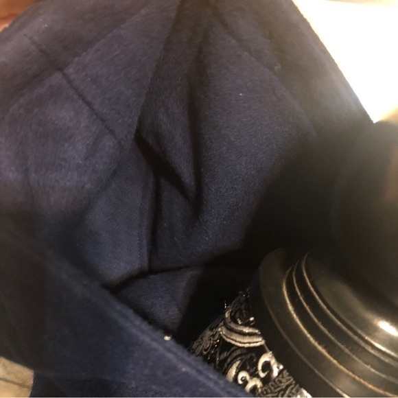 BCBGeneration women’s navy hoodie cape wool blend peacoat small - Picture 14 of 16